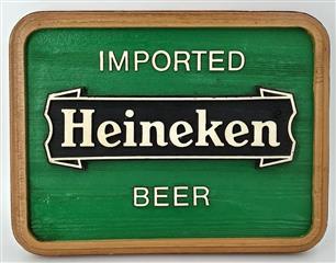 Vintage Heineken Imported Beer Sign 1984